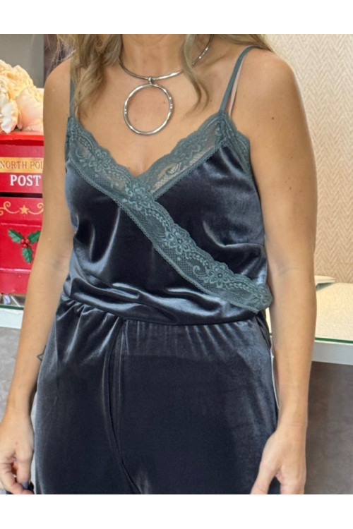 lencera tercipelo tirante fino