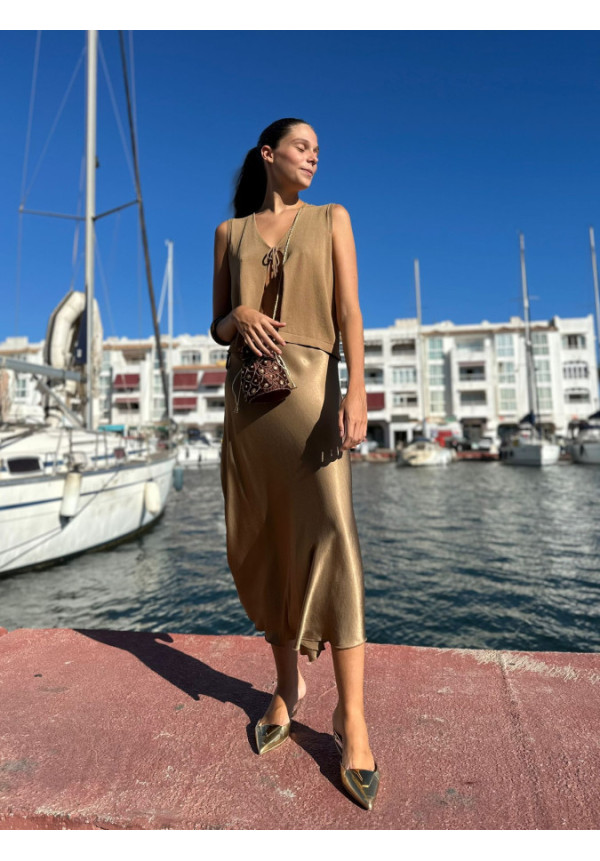falda raso-
