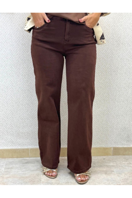 Vaquero choco wide leg