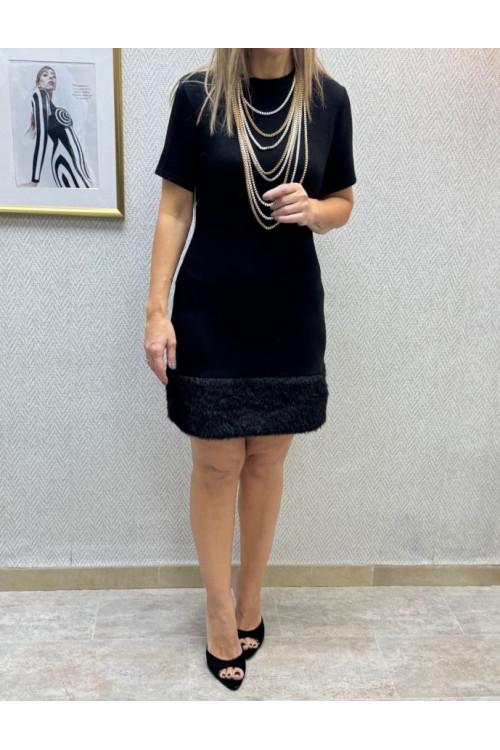 Vestido punto bajo pelo