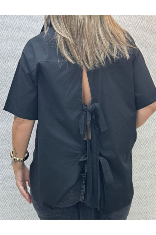 Camisa irregular lazos-