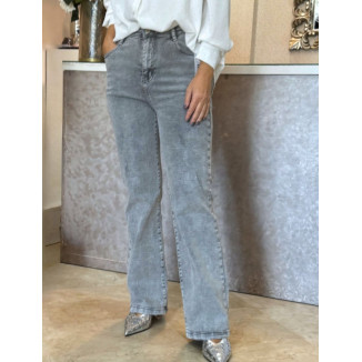 Vaquero gris claro wide leg