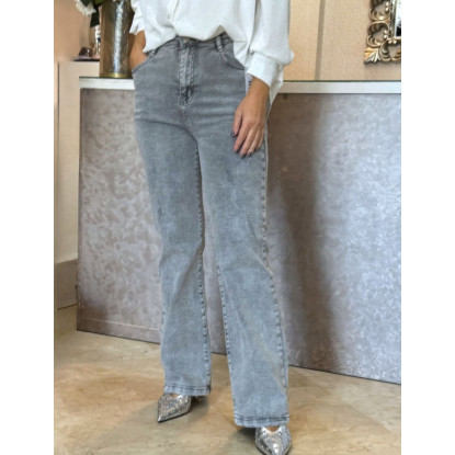 Vaquero gris claro wide leg Vaquero gris claro wide leg