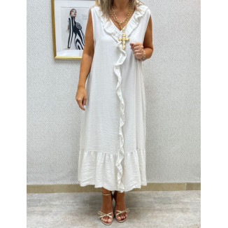 Vestido pico volante