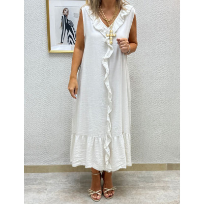 Vestido pico volante
