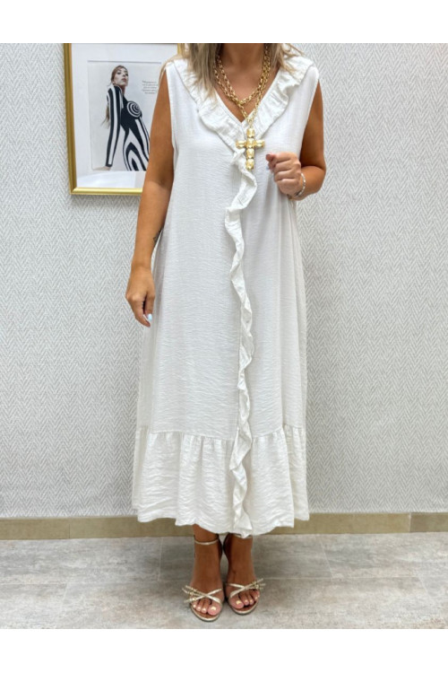 Vestido pico volante