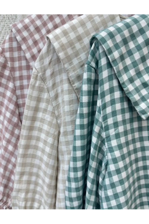 Blusa vichy lacitos-
