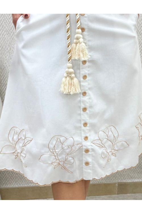 Falda bordada amichi -