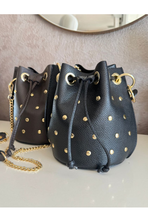 Bombonera piel argo/tachas