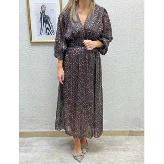 Vestido gasa lunares