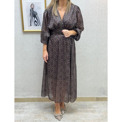 Vestido gasa lunares