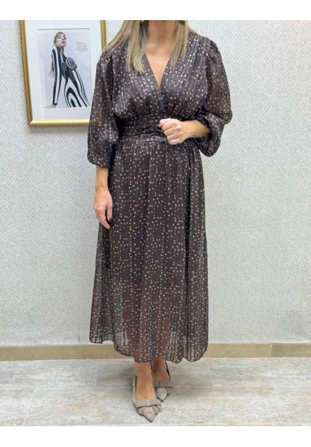 Vestido gasa lunares