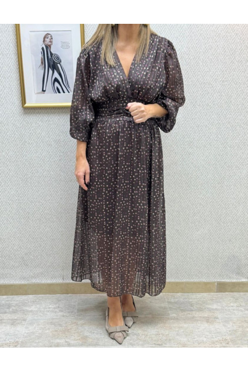 Vestido gasa lunares