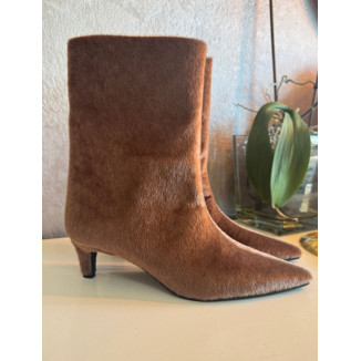 Bota pelo choco tacón fino