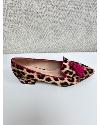 mocasin print fucsia-