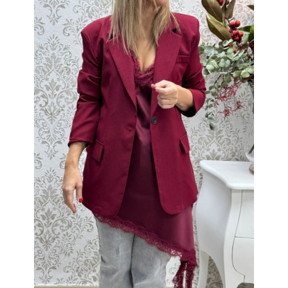 Blazer strass burdeos