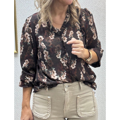 Blusa gasa flores Blusa gasa flores
