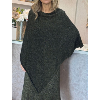 Poncho pico lurex hu