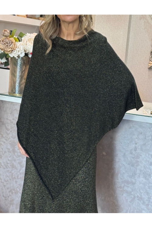 Poncho pico lurex hu
