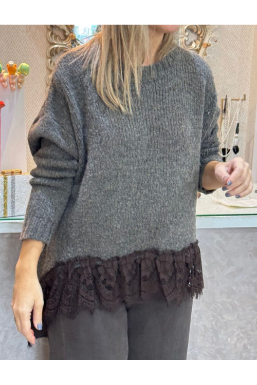 Jersey encaje frontal over