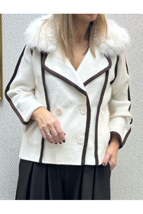 Abrigo pelo nerjas beige