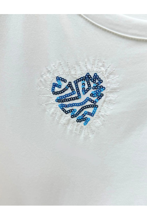 camiseta corazon lente