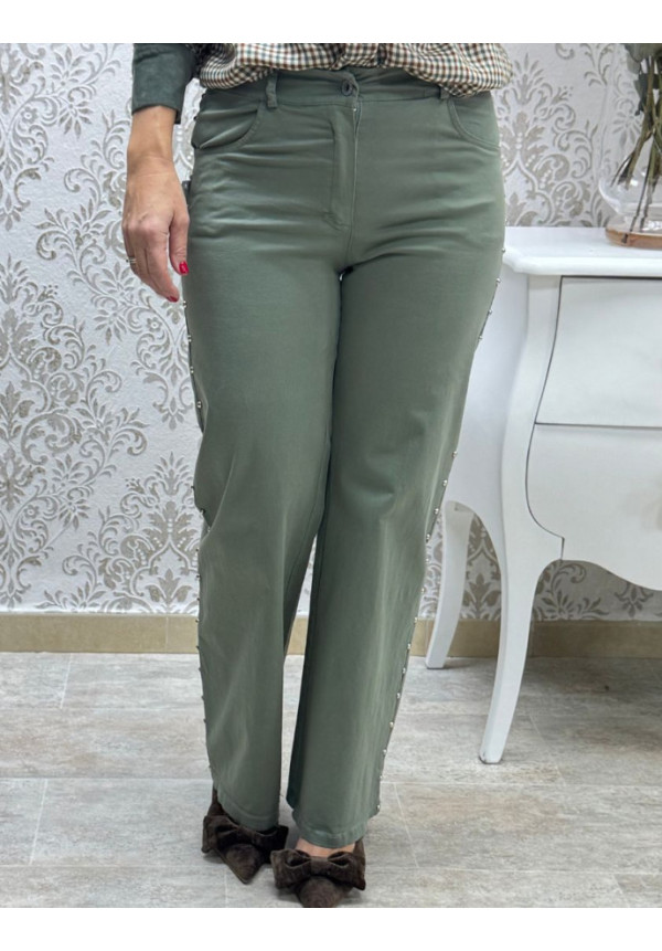 vaquero tachas verde estrella