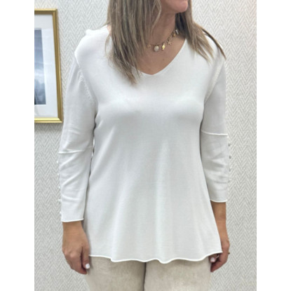 jersey punto frio manga boton-