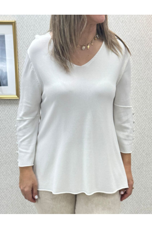 jersey punto frio manga boton-