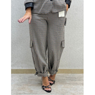 Pant pata de gallo cargo