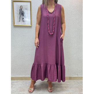 Vestido pico puntilla