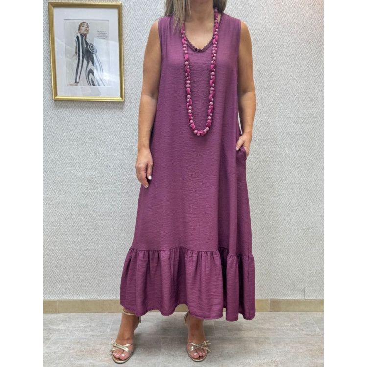 Vestido pico puntilla