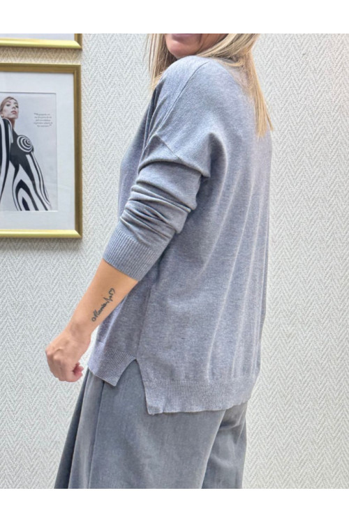 Jersey cuello vuelta over