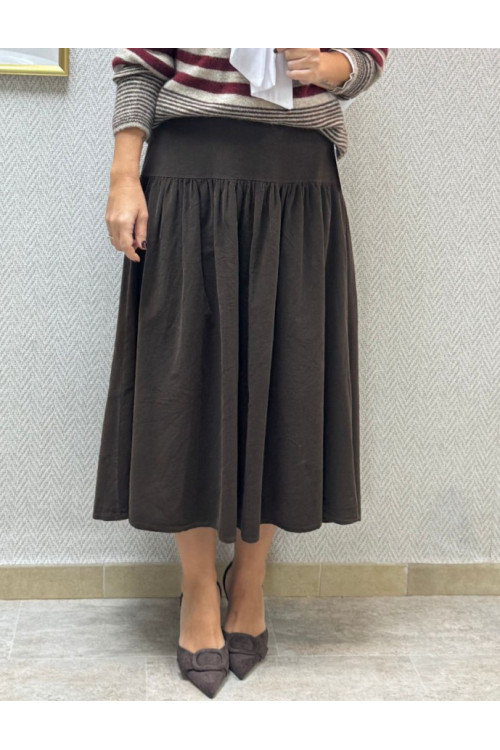 Falda pana fina canesú 