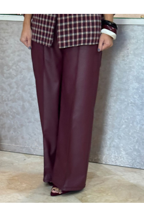 Pantalón costura polipiel