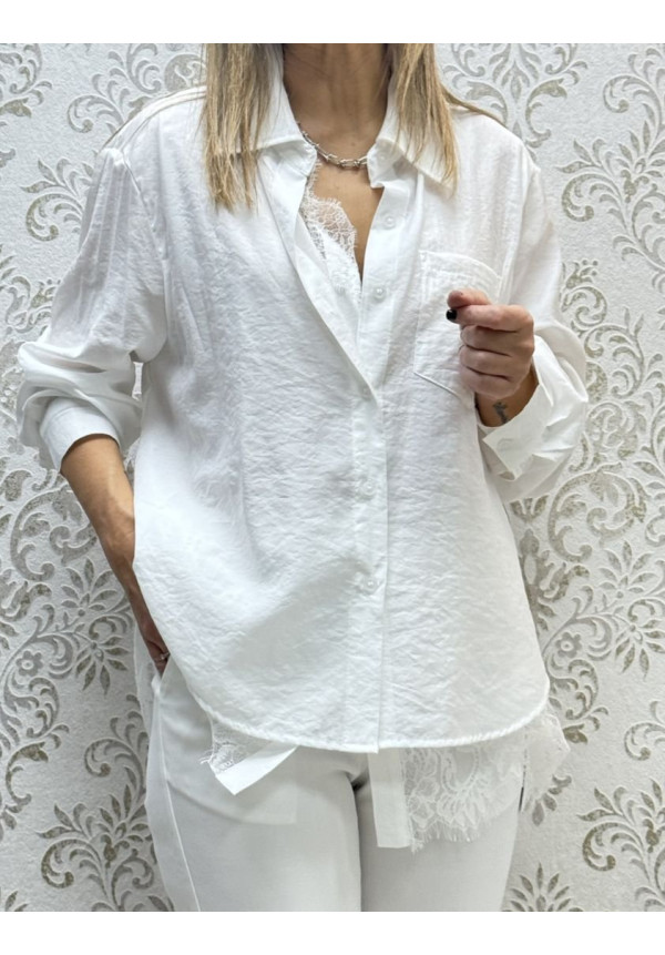 Camisa encaje doble