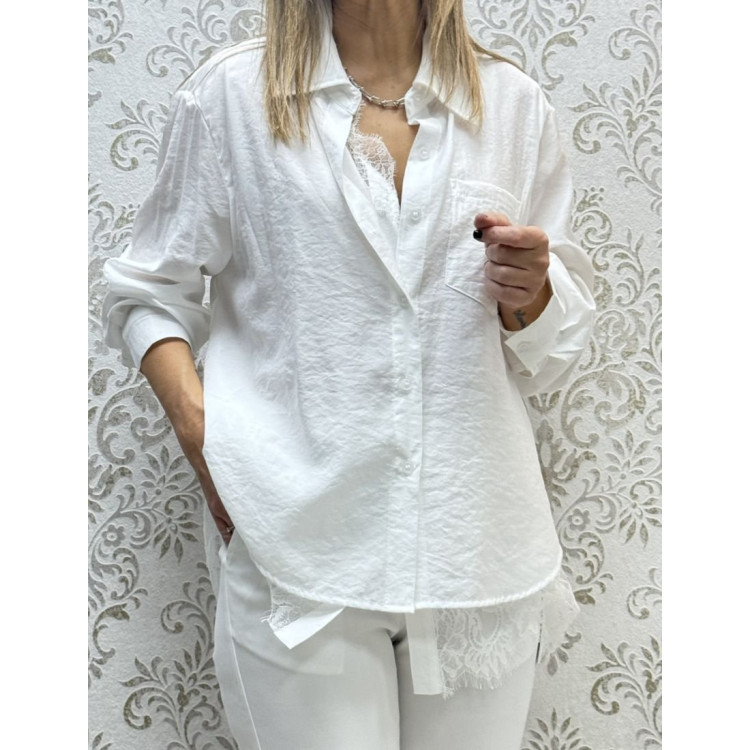 Camisa encaje doble