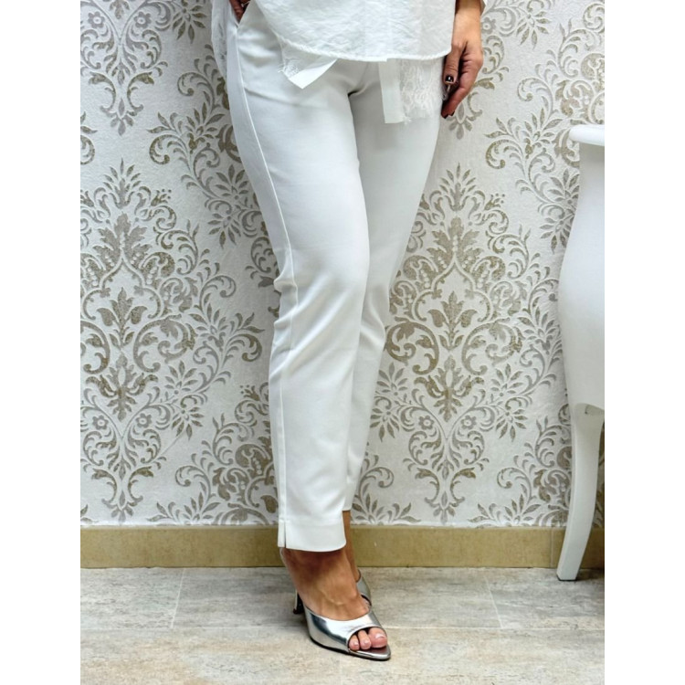 Pantalón chino pitillo blanco 