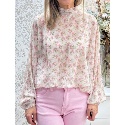 Blusa flores gasa