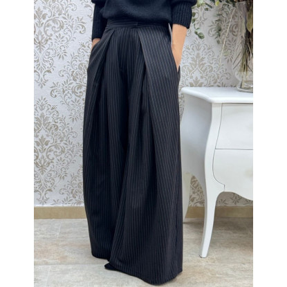 Pant palazzo diplomatic negro	