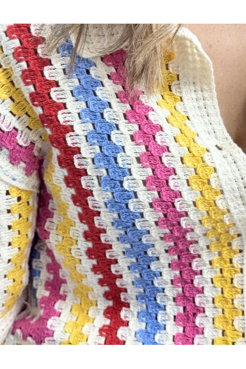 Camisa crochet colors