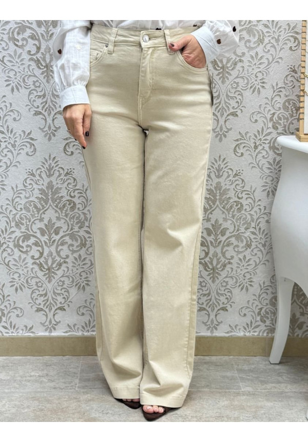 Vaquero beige recto