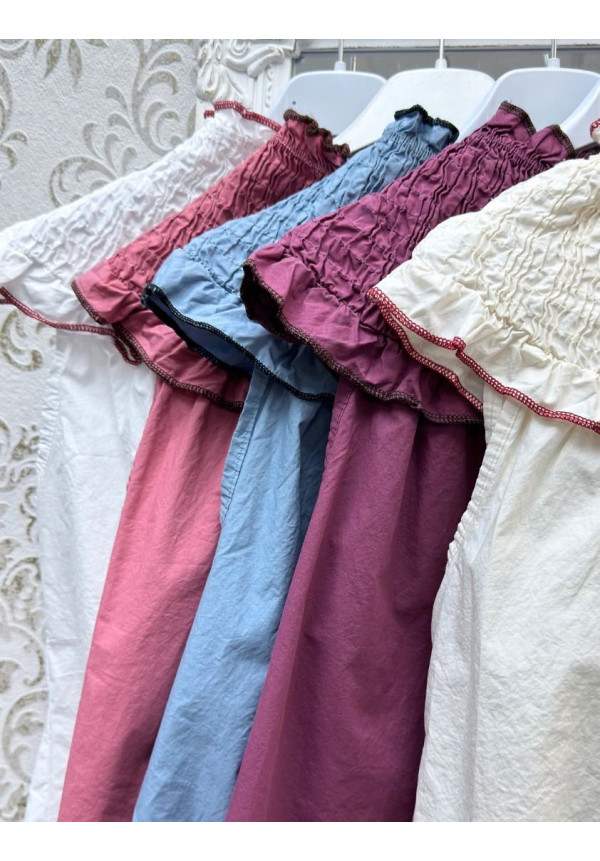 Blusa babero fruncido colors