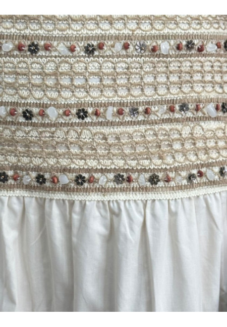 Falda Azteca beige