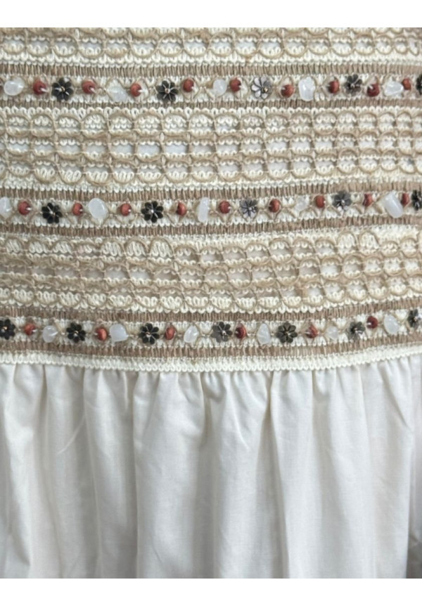 Falda Azteca beige