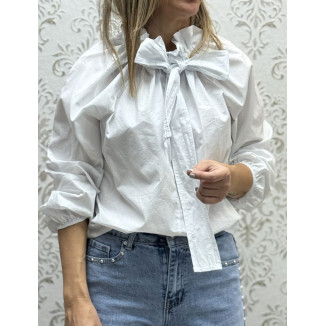 Blusa cuello rizado