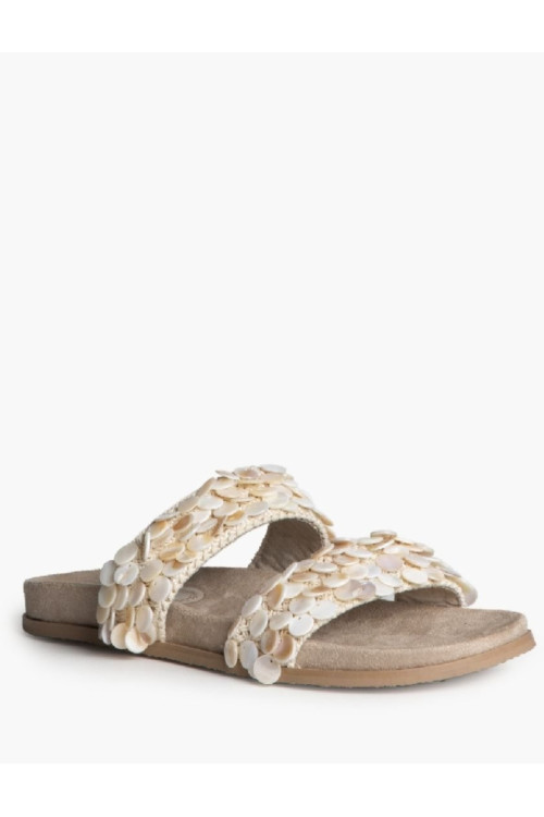 Sandalia tiras nacar