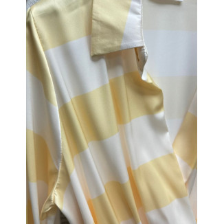 Vestido rayas satinado