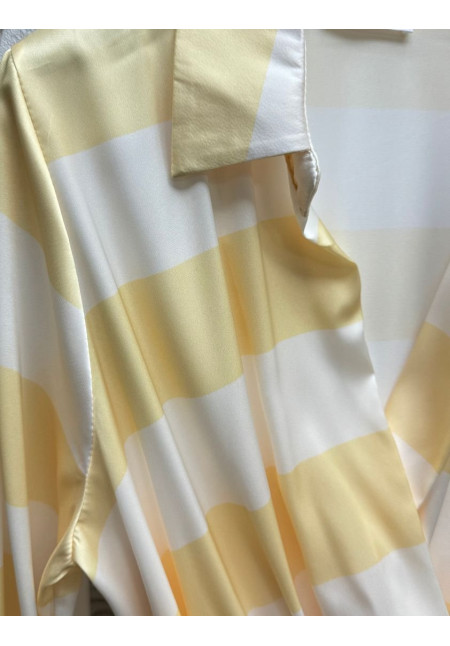 Vestido rayas satinado