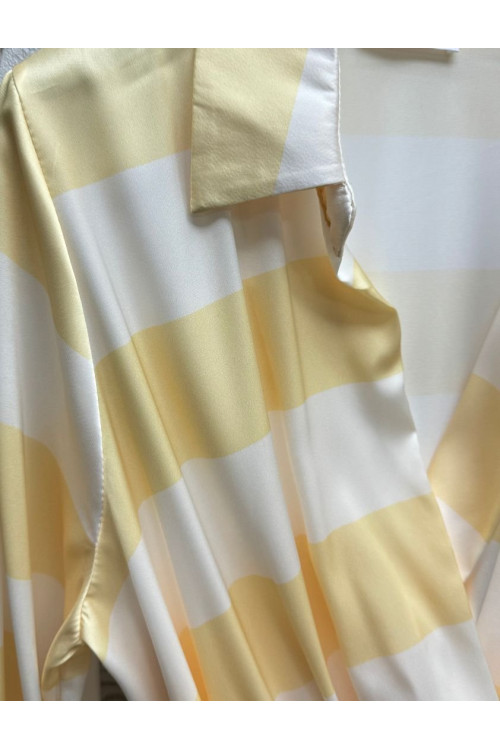 Vestido rayas satinado